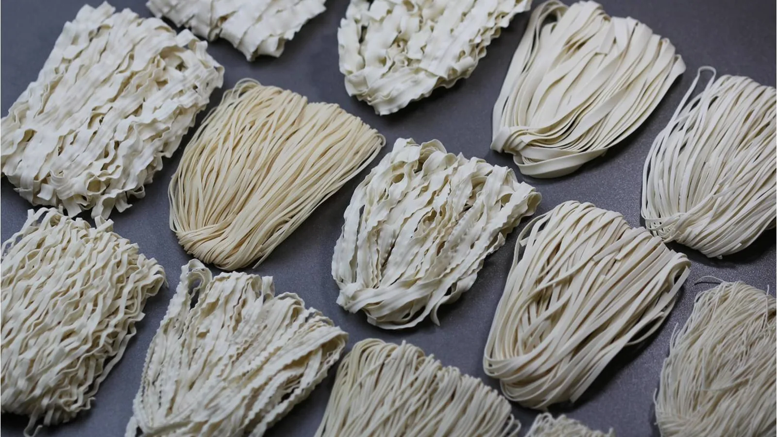 Handmade sun-dried noodles from Guanmiao, Taiwan